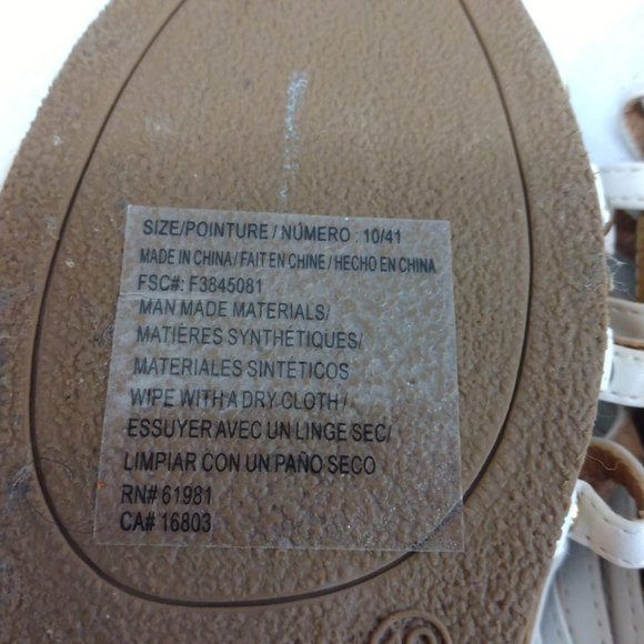 Size 10 Forever Selected By Paula Abdul  3in. Wedge Heel Sandals - Picture 6 of 6